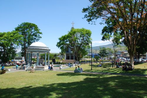 Main Park with church in Ciudad Quesada