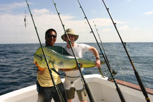 Catching a Dorado in Costa Rica
