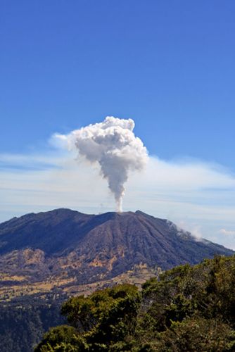 Turrialba Volcano Erupting in 2010