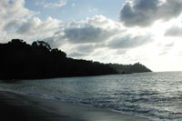 Dusk at Playa San Josecito, South Drake Bay