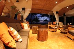 The lounge at the Zancudo Lodge