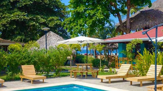 Pool and Chairs at Beach Break Resort Jacó