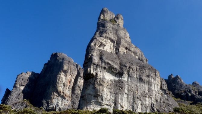 Increible formacion rocosa en el Cerro Chirripo