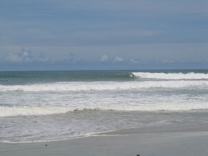 Surfeando en Playa Carmen