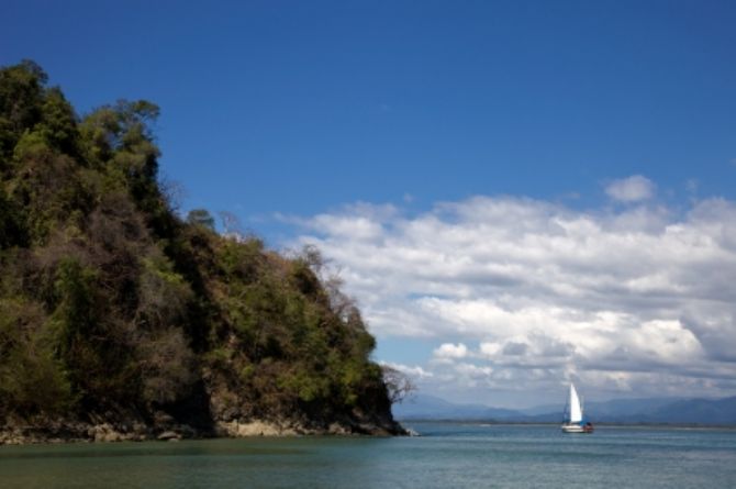 Navegando en los alrededores del Golfo de Papagayo