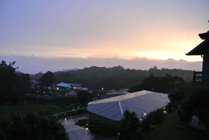 Atardecer increible en El Establo, Monteverde