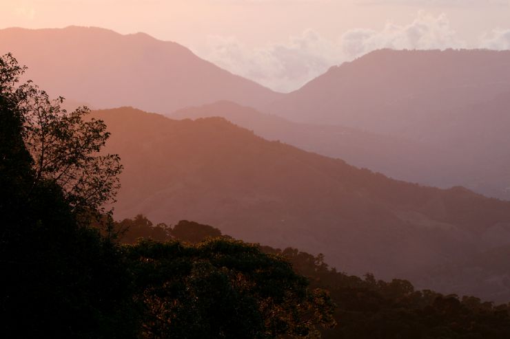 Vista de las colinas de Carmona, Guanacaste