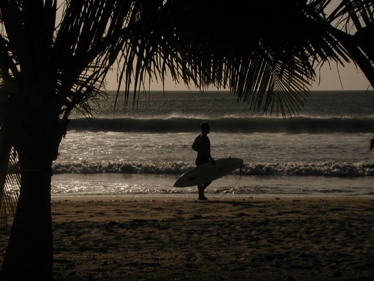 Surfista en Playa Avellana