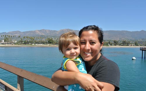 Erika & Bella in Santa Barbara