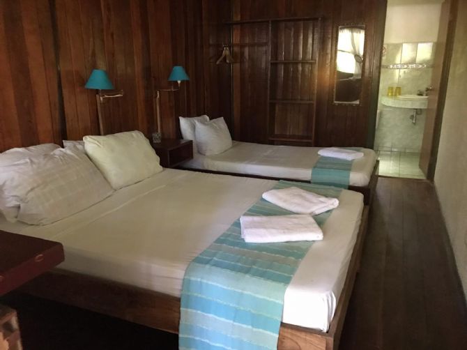 Habitaciones caribenas en La Palapa Eco Lodge Resort