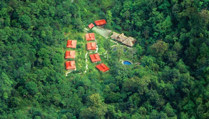 Vista aerea de Esquinas Rainforest Lodge