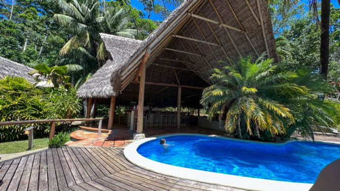 Piscina al aire libre en Bosque del Cabo Rainforest Lodge