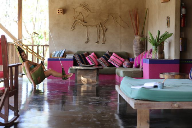 Area común de Café Playa Negra
