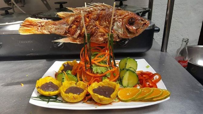 Comida increible en Cacao Monkeys