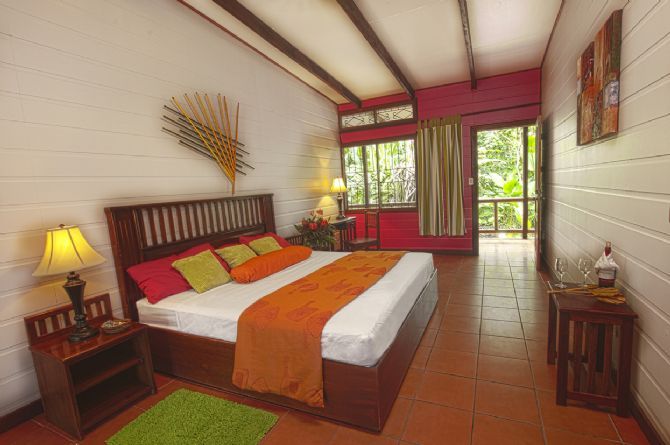 Habitación de huéspedes en Pachira Lodge Tortuguero