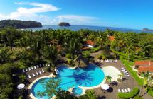 Hotel pool and ocean